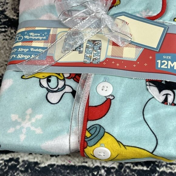 Disney 12 Months Retro 100 Years 2 Piece  Pajama set Mickey Minnie - Picture 5 of 11